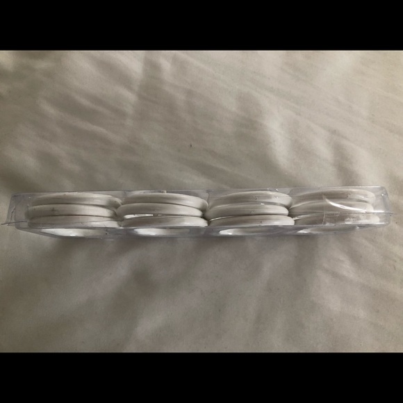 NEW Shower curtain rings oval hooks plastic white brand new in package, modern - Picture 5 of 5